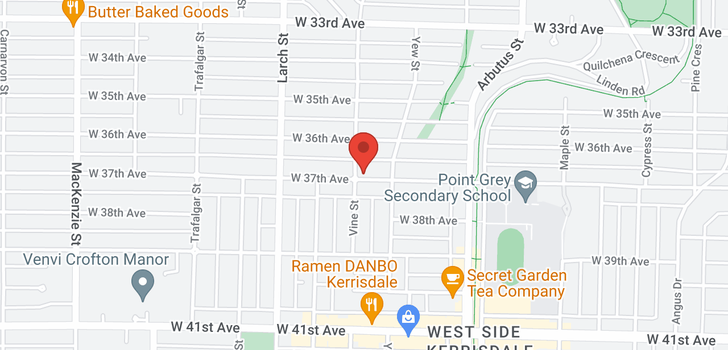 map of 2287 W 37TH AVENUE